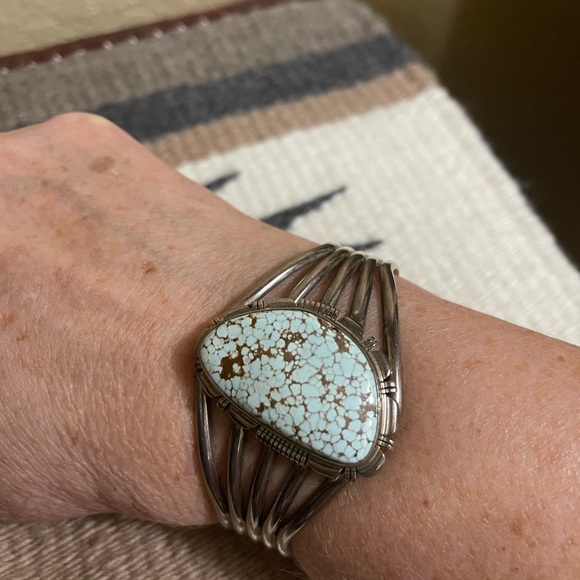 Native American Navajo Dry Creek Turquoise Cuff - Picture 11 of 11